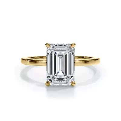 Bellora Hidden Halo Lab Engagement Ring