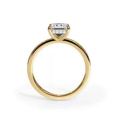 Bellora Hidden Halo Lab Engagement Ring