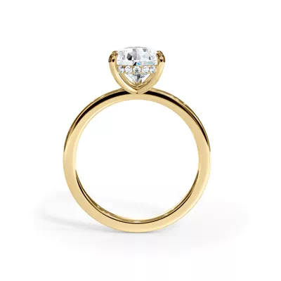 Bellora Hidden Halo Lab Engagement Ring