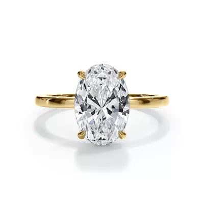 Bellora Hidden Halo Lab Engagement Ring