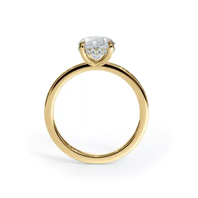 Bellora Hidden Halo Lab Engagement Ring