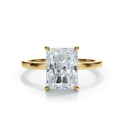 Bellora Hidden Halo Lab Engagement Ring