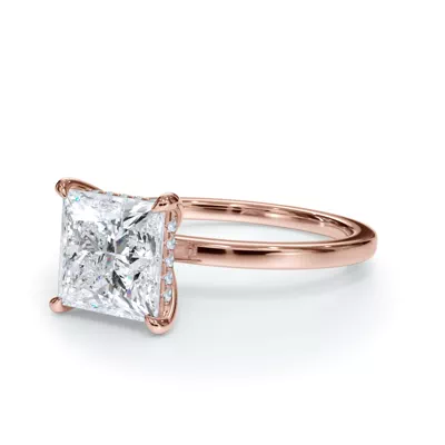 Bellora Hidden Halo Lab Engagement Ring
