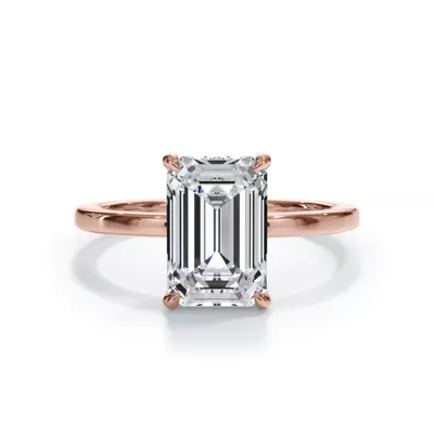 Bellora Hidden Halo Lab Engagement Ring