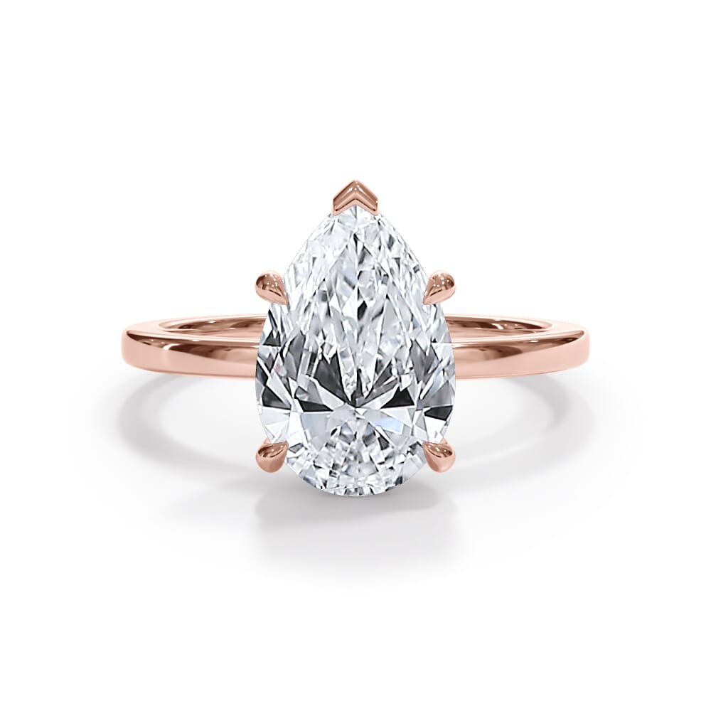 Bellora Hidden Halo Lab Engagement Ring