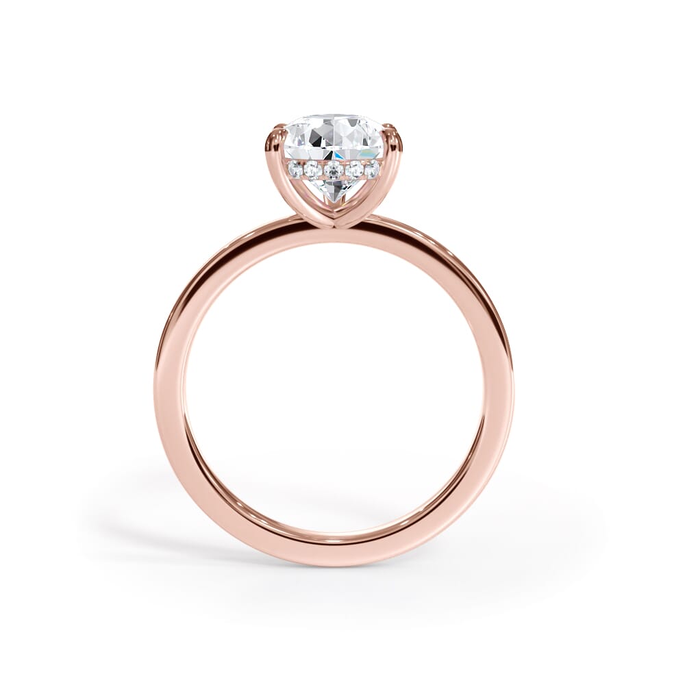 Bellora Hidden Halo Lab Engagement Ring