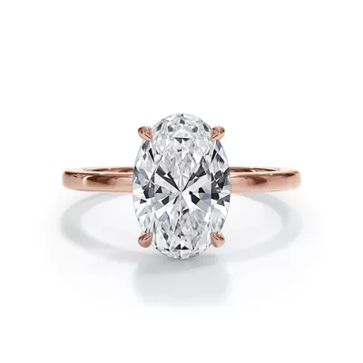 Bellora Hidden Halo Lab Engagement Ring