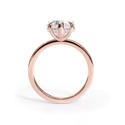 Bellora Hidden Halo Lab Engagement Ring