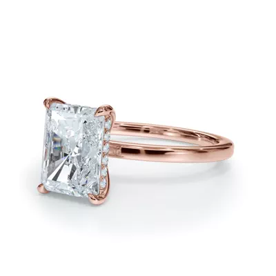 Bellora Hidden Halo Lab Engagement Ring