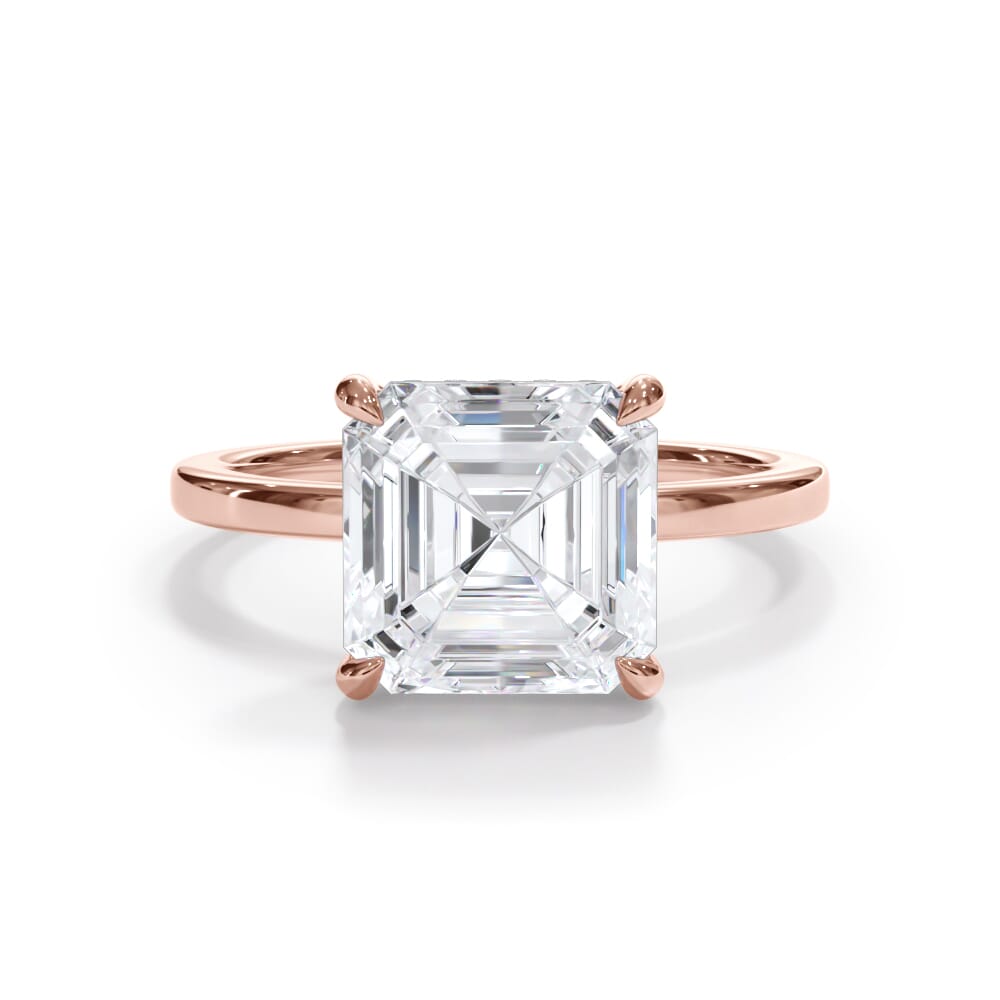 Bellora Hidden Halo Lab Engagement Ring