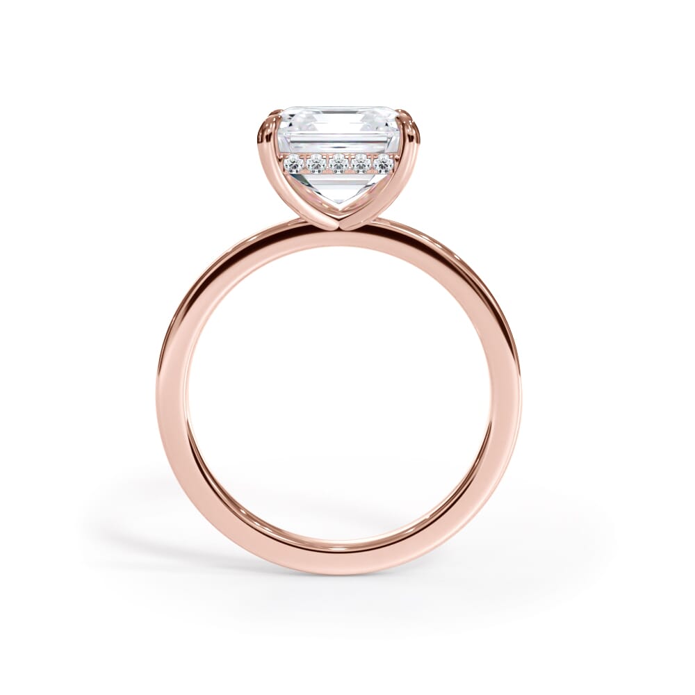 Bellora Hidden Halo Lab Engagement Ring