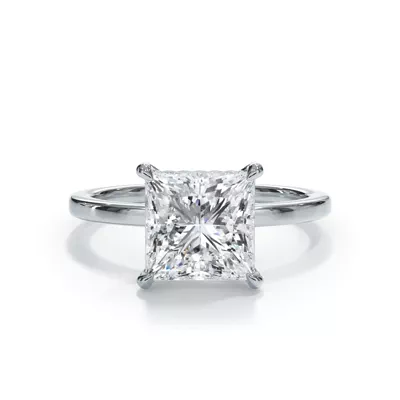 Bellora Hidden Halo Lab Engagement Ring