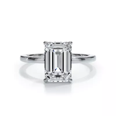 Bellora Hidden Halo Lab Engagement Ring