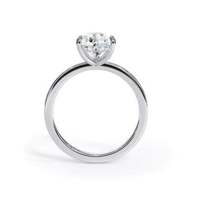 Bellora Hidden Halo Lab Engagement Ring