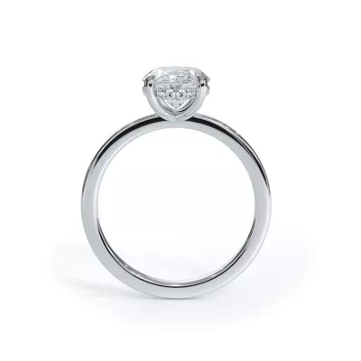 Bellora Hidden Halo Lab Engagement Ring