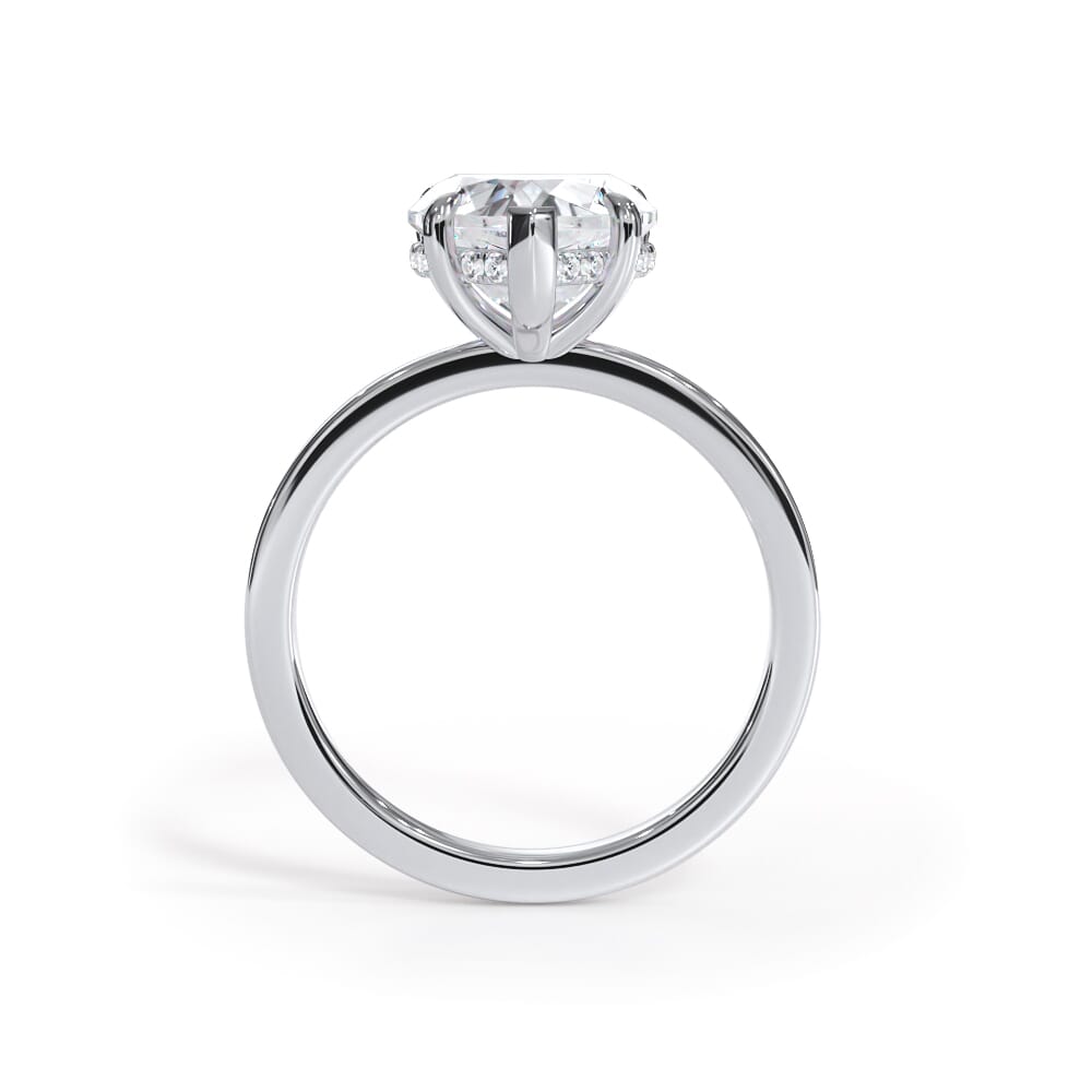 Bellora Hidden Halo Lab Engagement Ring