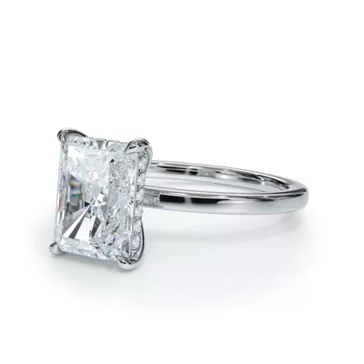 Bellora Hidden Halo Lab Engagement Ring