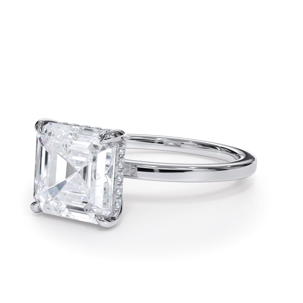 Bellora Hidden Halo Lab Engagement Ring