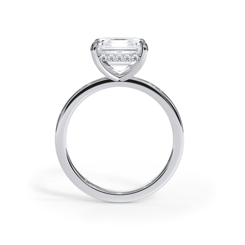 Bellora Hidden Halo Lab Engagement Ring