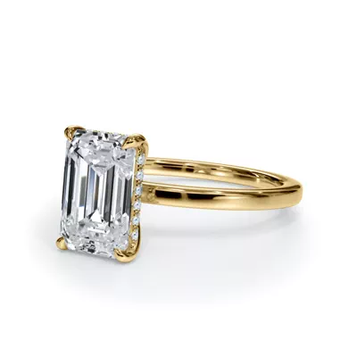 Bellora Hidden Halo Lab Engagement Ring