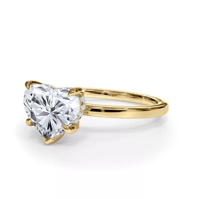 Bellora Hidden Halo Lab Engagement Ring