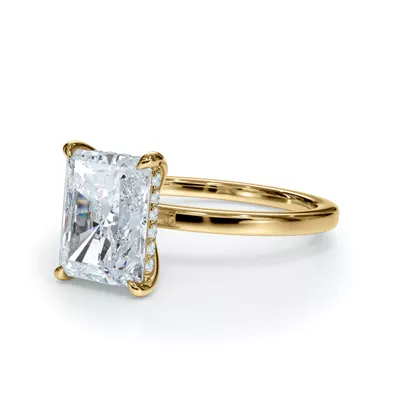 Bellora Hidden Halo Lab Engagement Ring