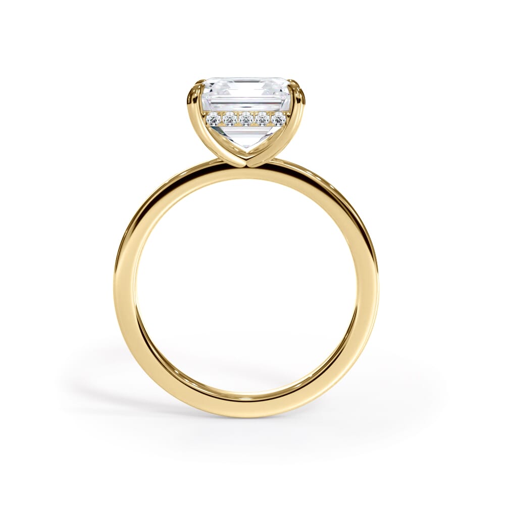 Bellora Hidden Halo Lab Engagement Ring