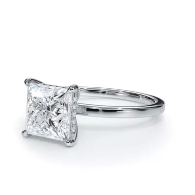 Bellora Hidden Halo Lab Engagement Ring