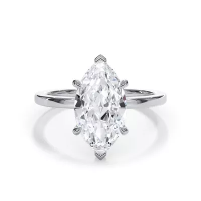 Bellora Hidden Halo Lab Engagement Ring