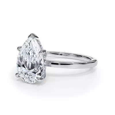 Bellora Hidden Halo Lab Engagement Ring