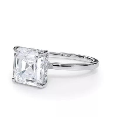 Bellora Hidden Halo Lab Engagement Ring