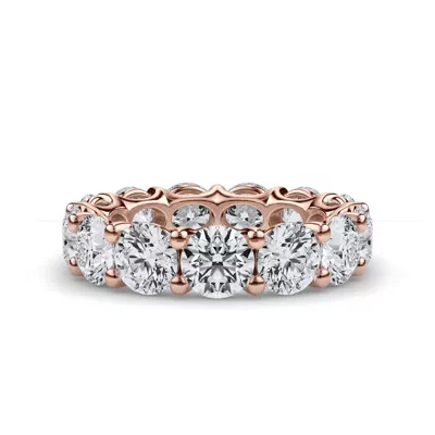 Curved Gallery Round Lab Diamond Eternity Ring (6.50ct. tw.)