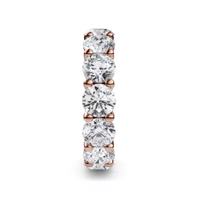 Curved Gallery Round Lab Diamond Eternity Ring (6.50ct. tw.)