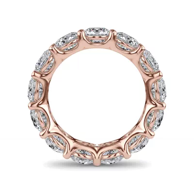 Curved Gallery Round Lab Diamond Eternity Ring (6.50ct. tw.)