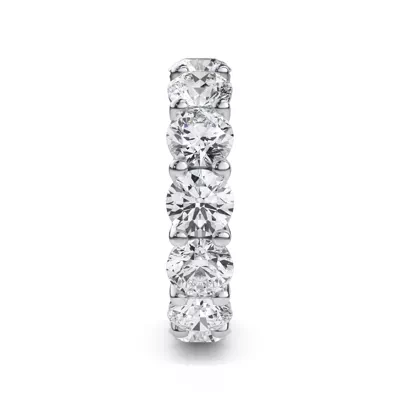 Curved Gallery Round Lab Diamond Eternity Ring (6.50ct. tw.)