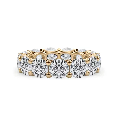Curved Gallery Round Lab Diamond Eternity Ring (6.50ct. tw.)
