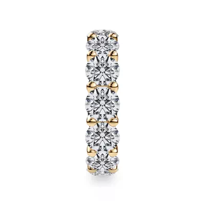 Curved Gallery Round Lab Diamond Eternity Ring (6.50ct. tw.)