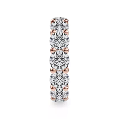 Curved Gallery Round Diamond Eternity Ring (6.50ct. tw.)