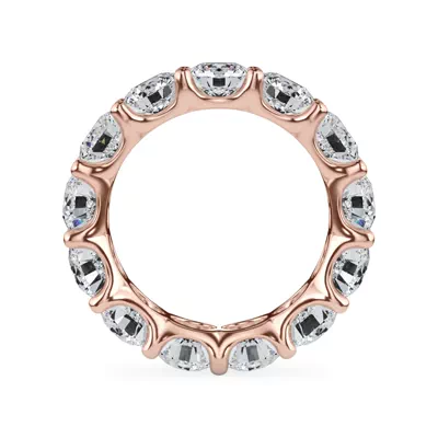 Curved Gallery Round Diamond Eternity Ring (6.50ct. tw.)
