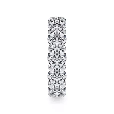 Curved Gallery Round Diamond Eternity Ring (6.50ct. tw.)