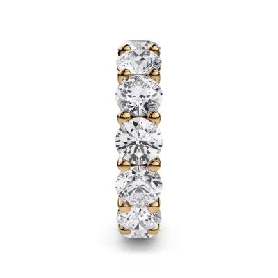 Curved Gallery Round Diamond Eternity Ring (6.50ct. tw.)