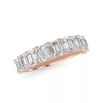 Emerald-Cut Diamond Scalloped Band (2.40 ct. tw.)