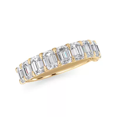 Emerald-Cut Diamond Scalloped Band (2.40 ct. tw.)