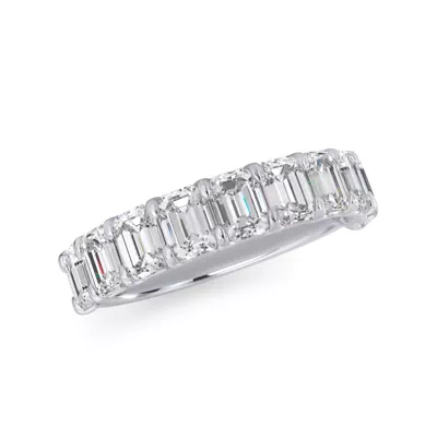 Emerald-Cut Diamond Scalloped Band (2.40 ct. tw.)
