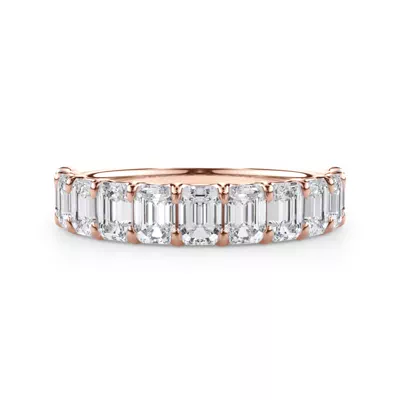 Emerald-Cut Lab Diamond Scalloped Band (2.00 ct. tw.)