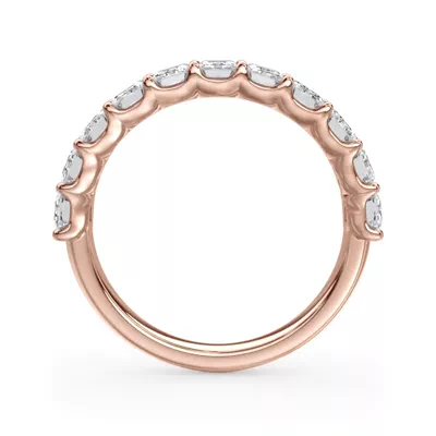 Emerald-Cut Lab Diamond Scalloped Band (2.00 ct. tw.)