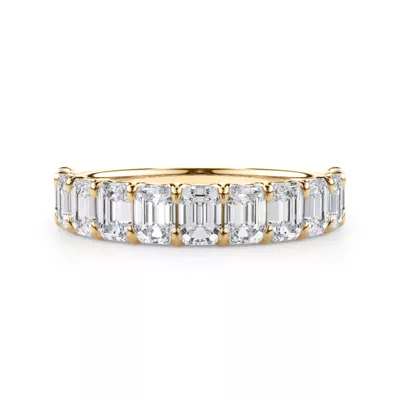 Emerald-Cut Lab Diamond Scalloped Band (2.00 ct. tw.)