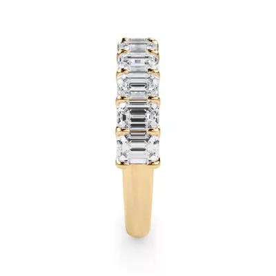 Emerald-Cut Lab Diamond Scalloped Band (2.00 ct. tw.)