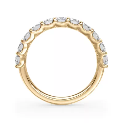 Emerald-Cut Lab Diamond Scalloped Band (2.00 ct. tw.)