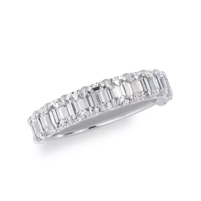 Emerald-Cut Diamond Scalloped Band (2.00 ct. tw.)